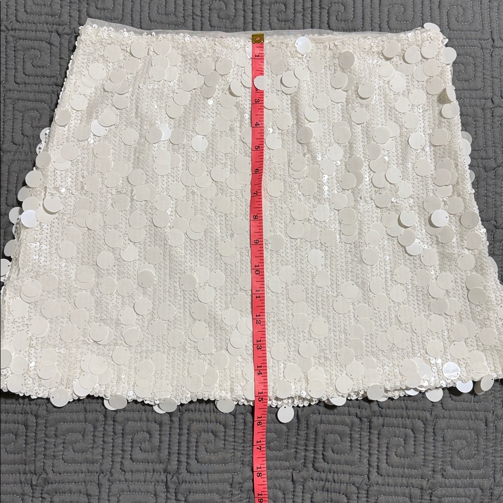 🔥🔥Mable White Sequin tank and mini skirt set - Picture 12 of 16
